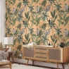 Tapeta dżungla pomarańczowa z liśćmi i zwierzętami Jungla Tropicale Sprzedaż