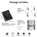 Elegancka tapeta szaro-czarna do salonu Nuvole Vintage Oferta