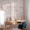 Tapeta vintage z różowymi krajobrazami do salonu Toile de Jouy Rosa Sprzedaż