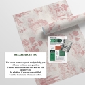 Tapeta vintage z różowymi krajobrazami do salonu Toile de Jouy Rosa Katalog