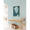 Artystyczna tapeta vintage do sypialni i salonu Geometrica Azzurra Oferta