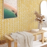 Tapeta samoprzylepna vintage do salonu Geometrica Żółta Sprzedaż