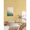 Tapeta samoprzylepna vintage do salonu Geometrica Żółta Katalog