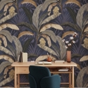 Tapeta roślinna natura jungle niebieskie tło Giungla Botanica Oferta