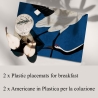 Zestaw 2 zmywalnych podkładek stołowych 42x30 cm Aironi Blu Sprzedaż