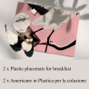 Zestaw 2 podkładek stołowych z tworzywa sztucznego 42x30 cm Aironi Rosa Sprzedaż