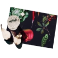 Komplet 2 plastikowych podkładek stołowych o naturalnym designie 42x30 cm do kuchni Promocja