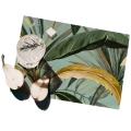 Zestaw 2 podkładek stołowych o wzorze botanicznym 42x30 cm Foresta Verde Promocja