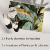 Zestaw 2 podkładek stołowych o wzorze botanicznym 42x30 cm Foresta Verde Sprzedaż