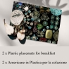 Zestaw 2 eleganckich, zmywalnych podkładek śniadaniowych Gioielli Sprzedaż
