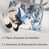 Zestaw 2 zmywalnych podkładek stołowych w stylu naturalnym Royal Garden Sprzedaż