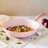 Patelnia 28 cm nieprzywierająca wok imitacja różowego granitu Bisetti Stonerose Sprzedaż