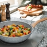 Wok aluminiowy nieprzywierający 28 cm imitacja kamienia Pierre Gourmet Sprzedaż