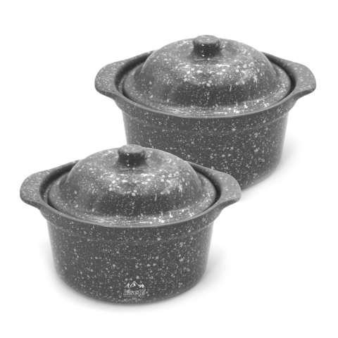 Zestaw 2 naczyń żaroodpornych ceramicznych stoneware Pierre Gourmet, nieprzywierających Promocja