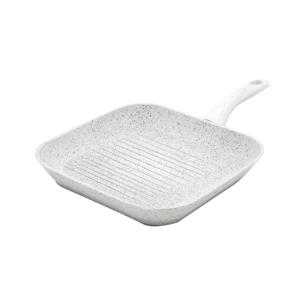 Patelnia grillowa nieprzywierająca 28x28 cm z białą drewnianą rączką Stonewhite Promocja Patelnia grillowa nieprzywierająca 28x28 cm z białą drewnianą rączką Stonewhite Promocja