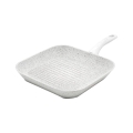 Patelnia grillowa nieprzywierająca 28x28 cm z białą drewnianą rączką Stonewhite Promocja
