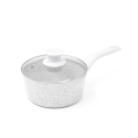 Rondel 18 cm nieprzywierający z białą drewnianą rączką Bisetti Stonewhite Promocja