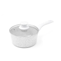 Rondel 18 cm nieprzywierający z białą drewnianą rączką Bisetti Stonewhite Promocja