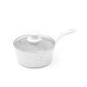 Rondel 18 cm nieprzywierający z białą drewnianą rączką Bisetti Stonewhite Promocja