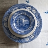 Zestaw 4 małych talerzy z terakoty w stylu angielskim 19x19x2 cm Blue Italian Sprzedaż
