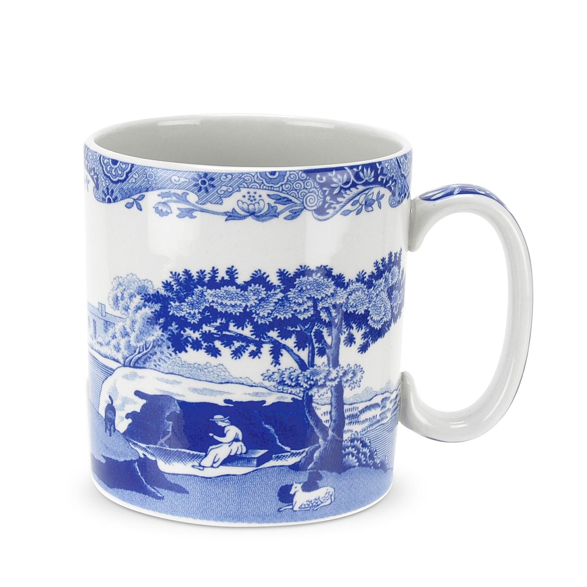 Zestaw 4 porcelanowych filiżanek ze spodeczkami zdobionych w stylu angielskim Blue Italian Promocja Zestaw 4 porcelanowych filiżanek ze spodeczkami zdobionych w stylu angielskim Blue Italian Promocja