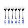 Zestaw 6 łyżeczek do kawy stalowe i ceramiczne w stylu angielskim Blue Italian Promocja