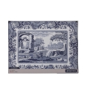 Zestaw 6 sztywnych podkładek stołowych Blue Italian, styl angielski 30,5x23 cm Promocja