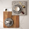 Filiżanka do herbaty z talerzykiem z porcelany w stylu angielskim Black Italian Sprzedaż