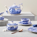Cukiernica z pokrywką, ceramika dekorowana w stylu angielskim Blue Italian Sprzedaż