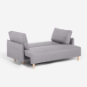 Sofa rozkładana 2-miejscowa w stylu skandynawskim z regulowanym oparciem Chara Oferta