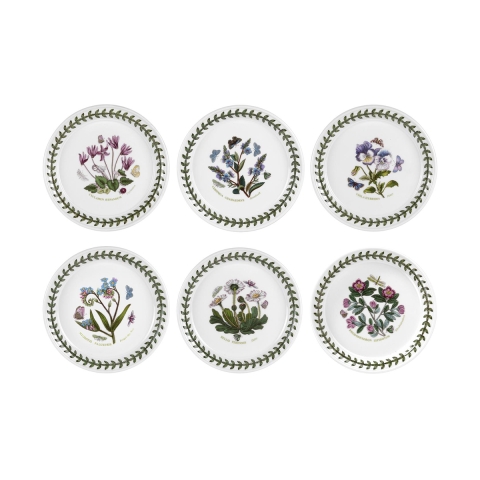 Zestaw 6 talerzyków do pieczywa z porcelany 16,5 cm Botanic Garden Promocja