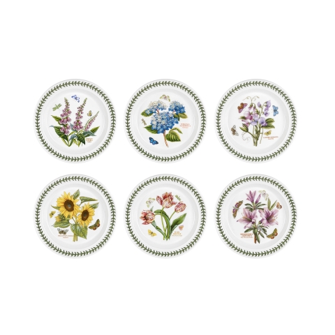 Zestaw 6 talerzy 25 cm z porcelany Portmeirion Botanic Garden Promocja