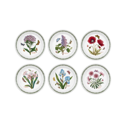 Zestaw 6 talerzy płaskich 20 cm z porcelany Portmeirion Botanic Garden Promocja