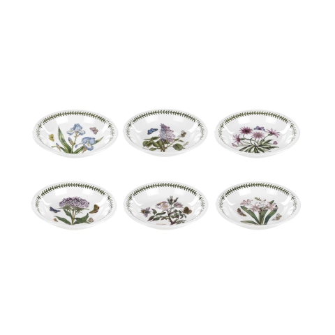 Zestaw 6 głębokich talerzy do makaronu z porcelany Portmeirion Botanic Garden Promocja