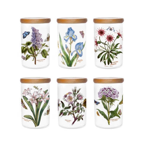Portmeirion Botanic Garden słoik z porcelany 18 cm na kawę cukier Promocja