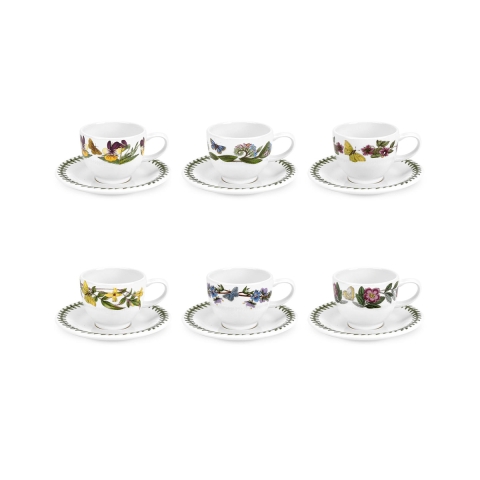 Zestaw 6 filiżanek do kawy z porcelany Portmeirion Botanic Garden Promocja