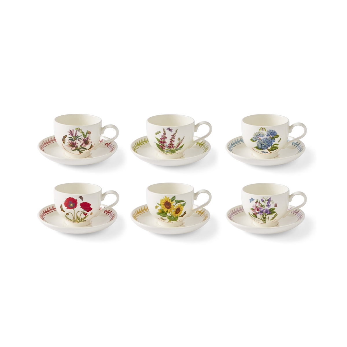 Zestaw 6 porcelanowych filiżanek śniadaniowych Portmeirion Botanic Garden Meadow Promocja Zestaw 6 porcelanowych filiżanek śniadaniowych Portmeirion Botanic Garden Meadow Promocja