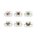 Komplet 6 filiżanek do herbaty z porcelanowym spodkiem Portmeirion Pomona Promocja