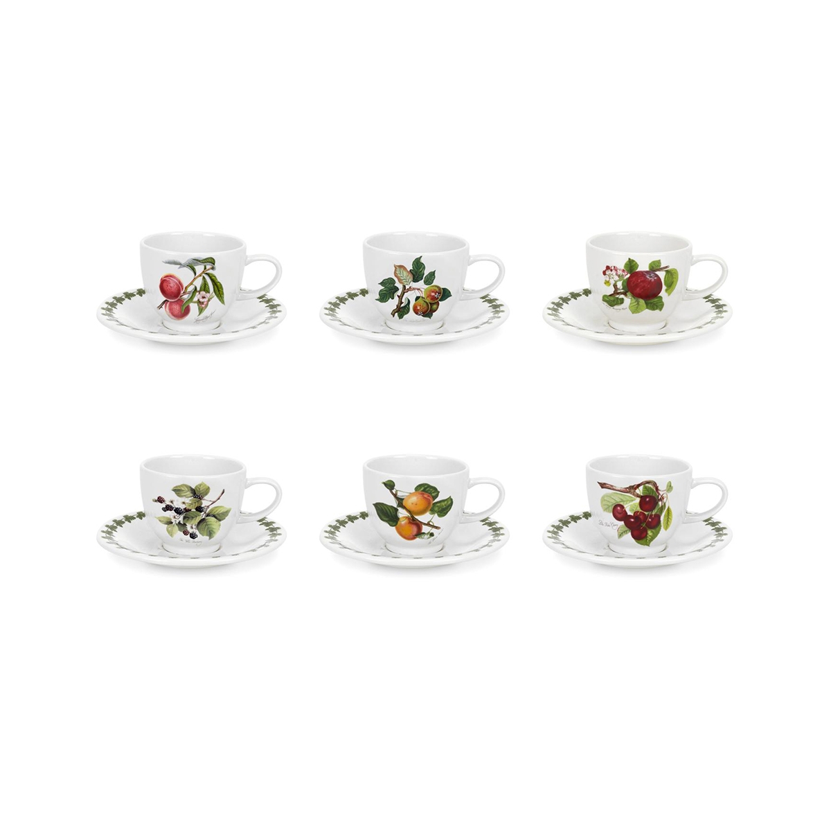 Zestaw 6 filiżanek porcelanowych do kawy Portmeirion Pomona Promocja Zestaw 6 filiżanek porcelanowych do kawy Portmeirion Pomona Promocja