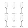 Zestaw 6 kieliszków do prosecco flûte, szkło, design kropla 25 cm Sinfonia Promocja