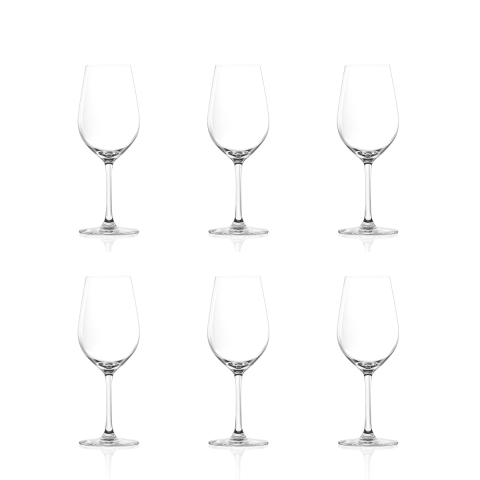Zestaw 6 kieliszków degustacyjnych do wina chardonnay 365ml ze szkła Tokyo Temptation Promocja