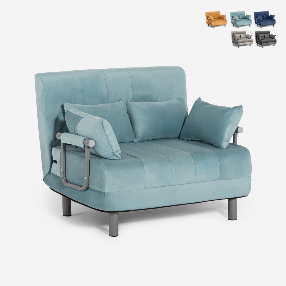 Fotel rozkładany oszczędzający miejsce z weluru Deborah Twin Lux Oferta Fotel rozkładany oszczędzający miejsce z weluru Deborah Twin Lux Oferta