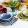 Zestaw 6 okrągłych podkładek z plecionej słomy Ø38cm Spiral Color Sprzedaż