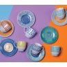 Zestaw 6 filiżanek do kawy z porcelany z talerzykami 90 ml Marea C Sprzedaż