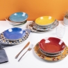 Serwis obiadowy 18 elementów z porcelany dla 6 osób Valladolid 