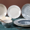 Serwis obiadowy 18-częściowy z porcelany dla 6 osób Soho Środki