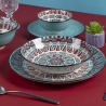 Serwis obiadowy 18-częściowy z porcelany dla 6 osób Maya Wybór