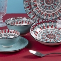 Serwis obiadowy 18-częściowy z porcelany dla 6 osób Maya Katalog
