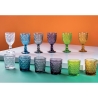 Zestaw 6 kolorowych kieliszków szklanych 210 ml z fakturowaną powierzchnią New Mexico Oferta