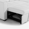 Sofa do spania dla 3 osob z półką z USB-C, biblioteka Civis 